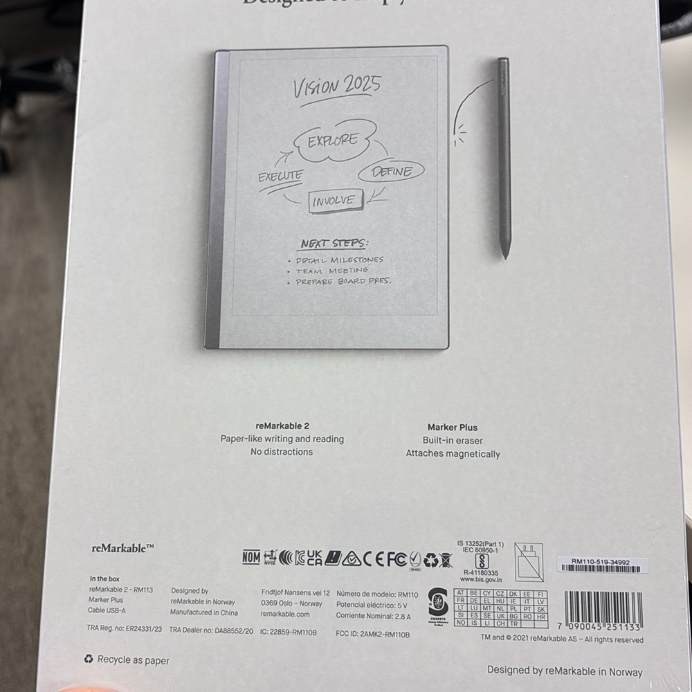 reMarkable 2 Paper-Like Tablet with Marker Plus